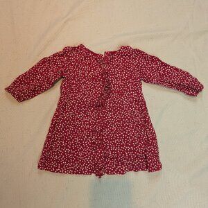 Baby Gap polka dot ruffle front dress